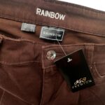 Rainbow Spodnie Damskie Brązowe Dzwony L 40 EU - zdjęcie 2