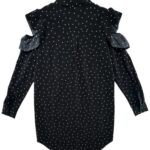 Missguided Koszula Czarna W Groszki Falbany M 38 EU - zdjęcie 3