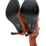 Muszkieterki Wężowe Ekoskóra Na Szpilce 39 EU - zdjęcie 3