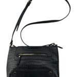 Primark Torebka Listonoszka Czarna Imitacja Skóry Krokodyla - zdjęcie 1