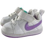 Nike Sneakersy Dziecięce Białe Fioletowe R.19 EU - zdjęcie 2