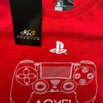 FF Bluzka Chłopięca Czerwona PlayStation 134 CM 8-9 Lat - zdjęcie 2