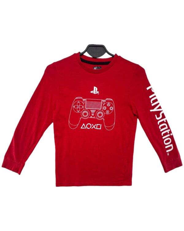 FF Bluzka Chłopięca Czerwona PlayStation 134 CM 8-9 Lat