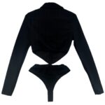 PrettyLittleThing Body Damskie Czarne Koszulowe M 38 EU - zdjęcie 3