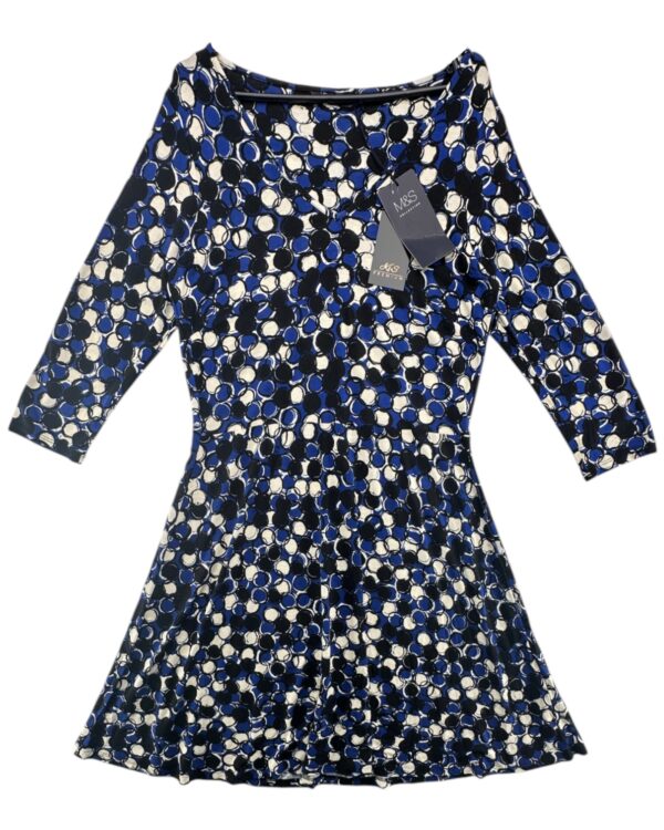 MS Sukienka Wiskoza Kolorowa Wzory XXL 44 EU