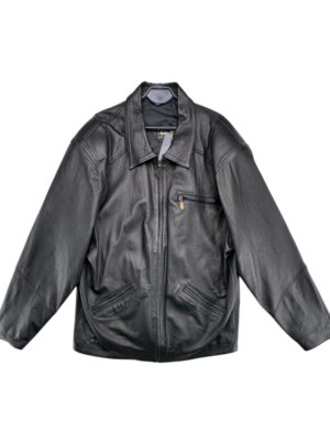 Makhloufa Kurtka Męska Skórzana Czarna UŻYWANA