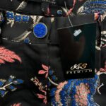 Guess Spodnie Damskie Czarne Kwiaty L 158 EU - zdjęcie 2