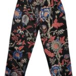 Guess Spodnie Damskie Czarne Kwiaty L 158 EU - zdjęcie 4