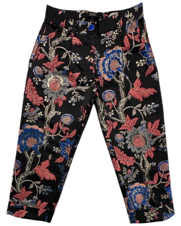 Guess Spodnie Damskie Czarne Kwiaty L 158 EU