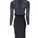 High Use Sukienka Damska Midi Czarna S 36 EU - zdjęcie 2