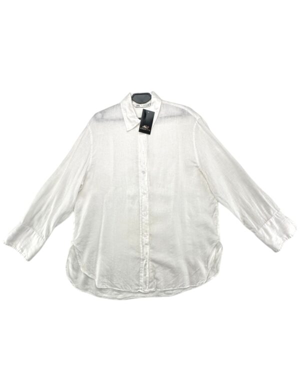 Zara Koszula Biała Elegancka Z Długim Rękawem M 38 EU