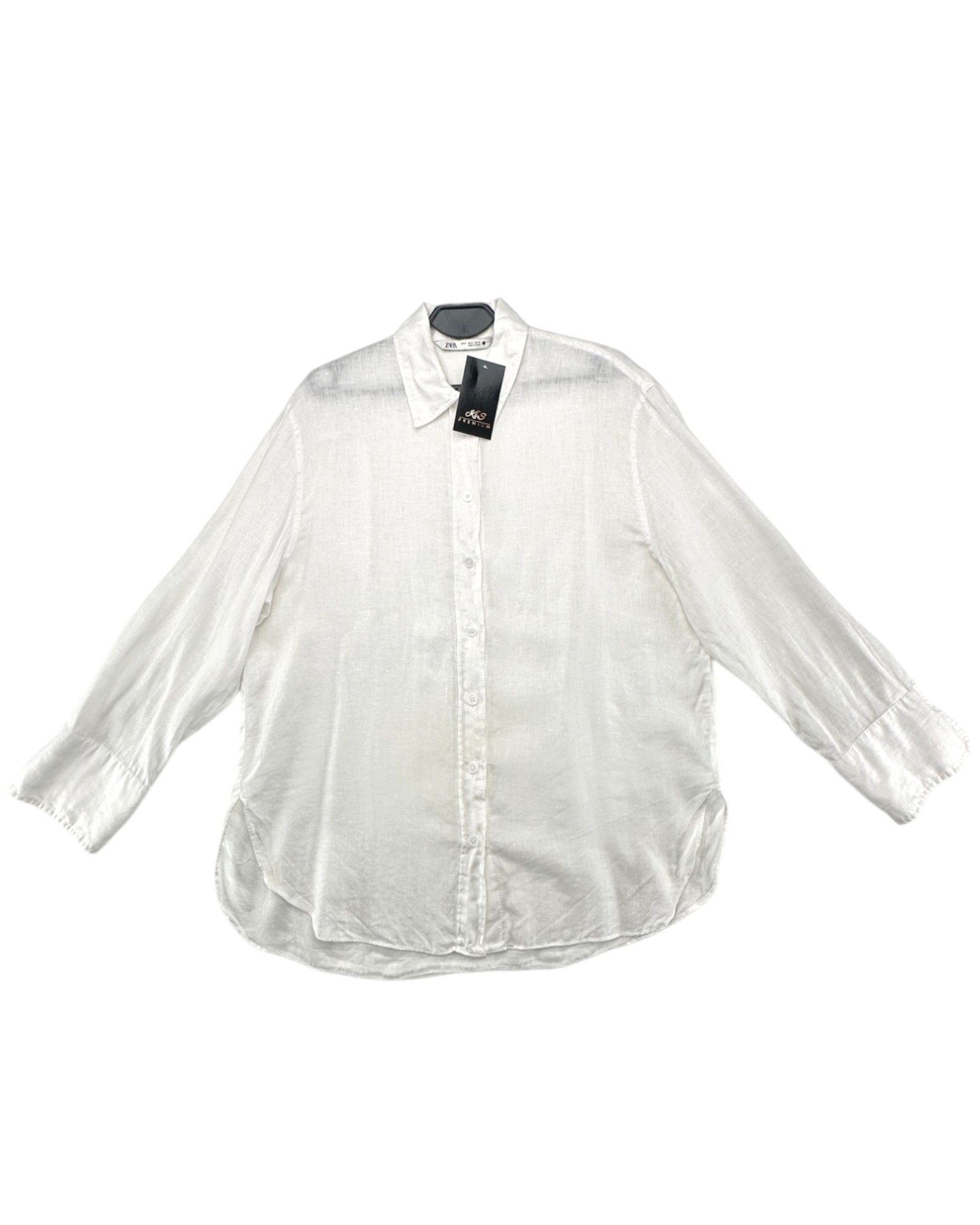 Zara Koszula Bia a Elegancka Z D ugim R kawem M 38 EU Kispremium zara-koszula-bia-a-elegancka-z-d-ugim-r-kawem-m-38-eu-kispremium