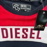 Diesel Bluza Chłopięca Bawełna Czerwono Granatowa 164 EU 15 LAT - zdjęcie 2