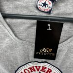 Converse Koszulka Damska Logo Szara XXL 44 EU - zdjęcie 2