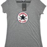 Converse Koszulka Damska Logo Szara XXL 44 EU - zdjęcie 1