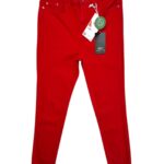 CA Spodnie Damskie Czerwone Skinny Bawełna S 36 EU - zdjęcie 1