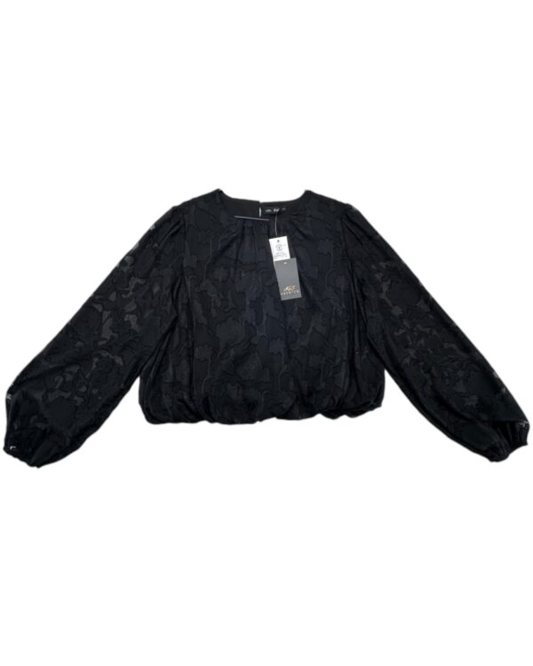 FF Bluzka Damska Czarna Wzorzysta Długi Rękaw XL 44 EU