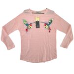 Paris Et Moi Bluzka Różowa Ozdobne Hafty L/XL 40/42 EU - zdjęcie 1