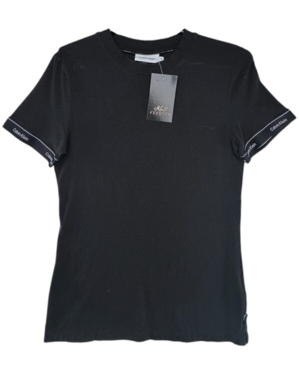 Calvin Klein Koszulka Damska Czarna Klasyczna XS 34 EU