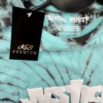 Primark Justin Bieber Koszulka Dziecięca Niebieska Tie Dye 146 CM 10-11 Lat - zdjęcie 2