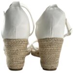 Sixth Sens Sandały Damskie Białe Koturny 37 EU - zdjęcie 3