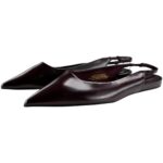 H&M Baleriny Damskie Bordowe Skóra 38 EU - zdjęcie 2