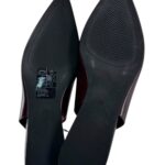 H&M Baleriny Damskie Bordowe Skóra 38 EU - zdjęcie 4