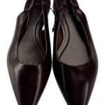 H&M Baleriny Damskie Bordowe Skóra 38 EU - zdjęcie 1