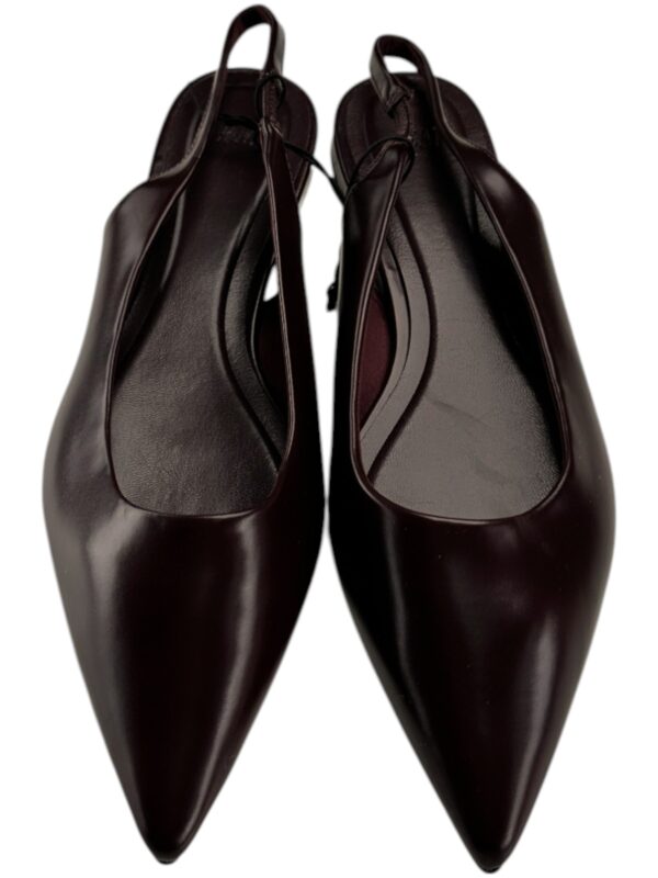 H&M Baleriny Damskie Bordowe Skóra 38 EU