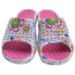 Klapki Kwiatowe Damskie Piankowe Białe 36 EU - zdjęcie 1