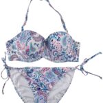 Beach Bikini Damskie Kolorowe Push-Up 40D / DD - zdjęcie 1