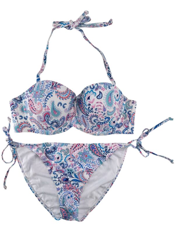 Beach Bikini Damskie Kolorowe Push-Up 40D / DD