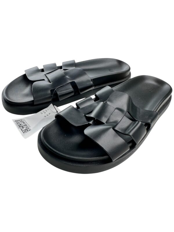 H&M Klapki Damskie Czarne Matowe 41 Eko Skóra