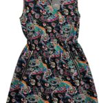 Sukienka Mela London bez Rękawów Wzorzysta Czarna S 36 EU - zdjęcie 1