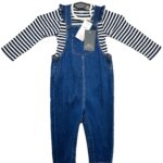 MS Kombinezon Dziecięcy Granatowy Paski 90 CM - zdjęcie 1