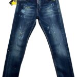 DSQUARED2 Spodnie Męskie Niebieskie Przecierane 3M - zdjęcie 1