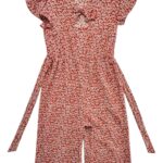 I Love Girlswear Kombinezon Dziewczęcy Pomarańczowy W Kwiaty 10 Lat - zdjęcie 3