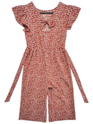 I Love Girlswear Kombinezon Dziewczęcy Pomarańczowy W Kwiaty 10 Lat - zdjęcie 3