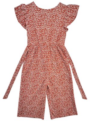 I Love Girlswear Kombinezon Dziewczęcy Pomarańczowy W Kwiaty 10 Lat - zdjęcie 1