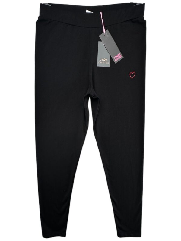 L'amore Couture Legginsy Damskie Czarne Serce XXL 44 EU
