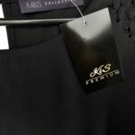 M&S Bluzka Damska Czarna Koronkowe Rękawy XL 42 EU - zdjęcie 2