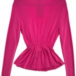 Gina Tricot Bluzka Damska Różowa Z Dekoltem XS 34 EU - zdjęcie 3