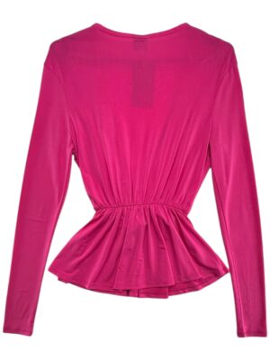 Gina Tricot Bluzka Damska Różowa Z Dekoltem XS 34 EU - zdjęcie 3