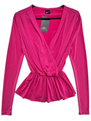 Gina Tricot Bluzka Damska Różowa Z Dekoltem XS 34 EU - zdjęcie 1