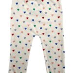 George Baby Legginsy Dziecięce Beżowe W Serca 74-80 CM 9-12 MSC - zdjęcie 3