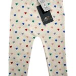 George Baby Legginsy Dziecięce Beżowe W Serca 74-80 CM 9-12 MSC - zdjęcie 1