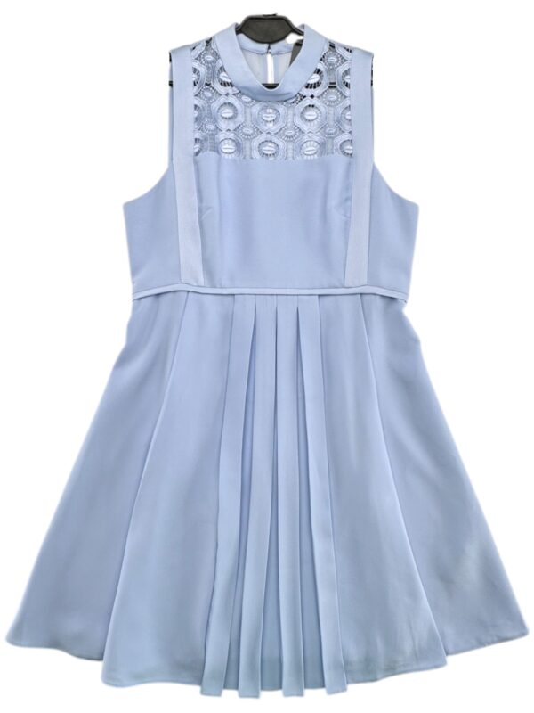 Ted Baker Sukienka Koronkowa Pastelowa Błękitna S 36 EU