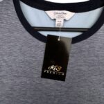 Calvin Klein Koszulka Męska Bawełna Niebieska M 38 EU - zdjęcie 2