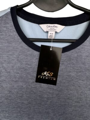 Calvin Klein Koszulka Męska Bawełna Niebieska M 38 EU - zdjęcie 2