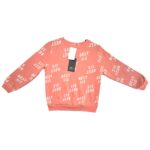 H&M Bluza Dziecięca Różowa Napisy 128